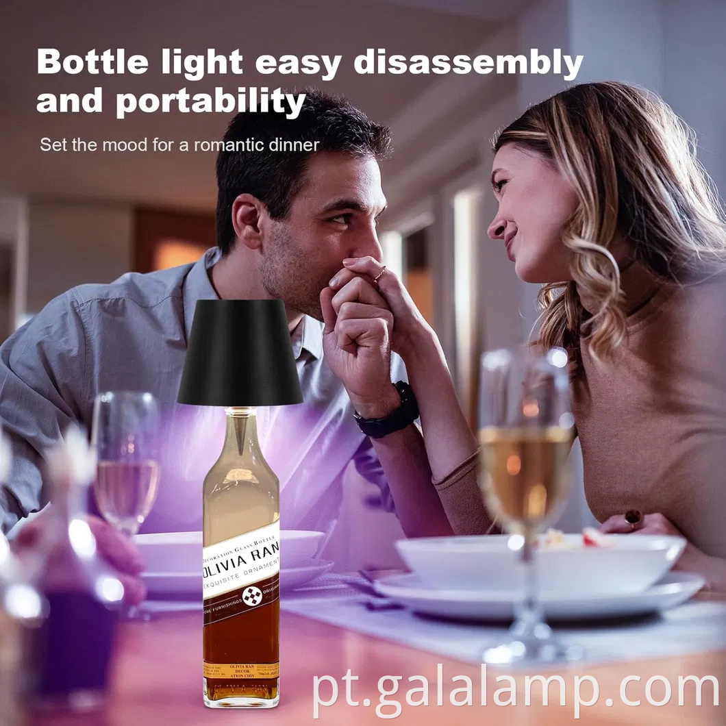 Modern Premium Touch Control Led Led Wine Bottle Stopper Lamp